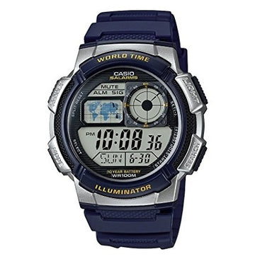 CASIO Mod. WORLD TIME ILLUMINATOR - 5 Alarms, 10 Year battery