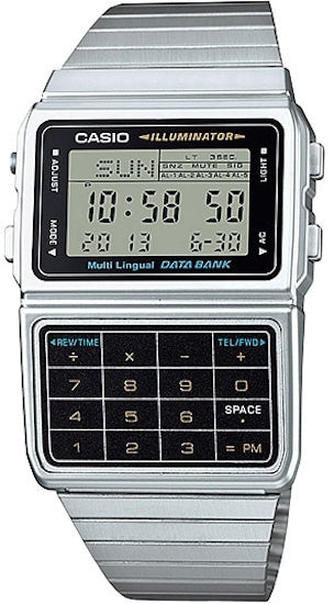 CASIO DATABANK CALCULATOR STEEL - Matt case