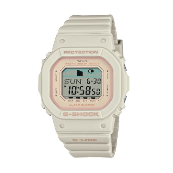 CASIO G-SHOCK Mod. G-LIDE White - SURF TIDE GRAPHS