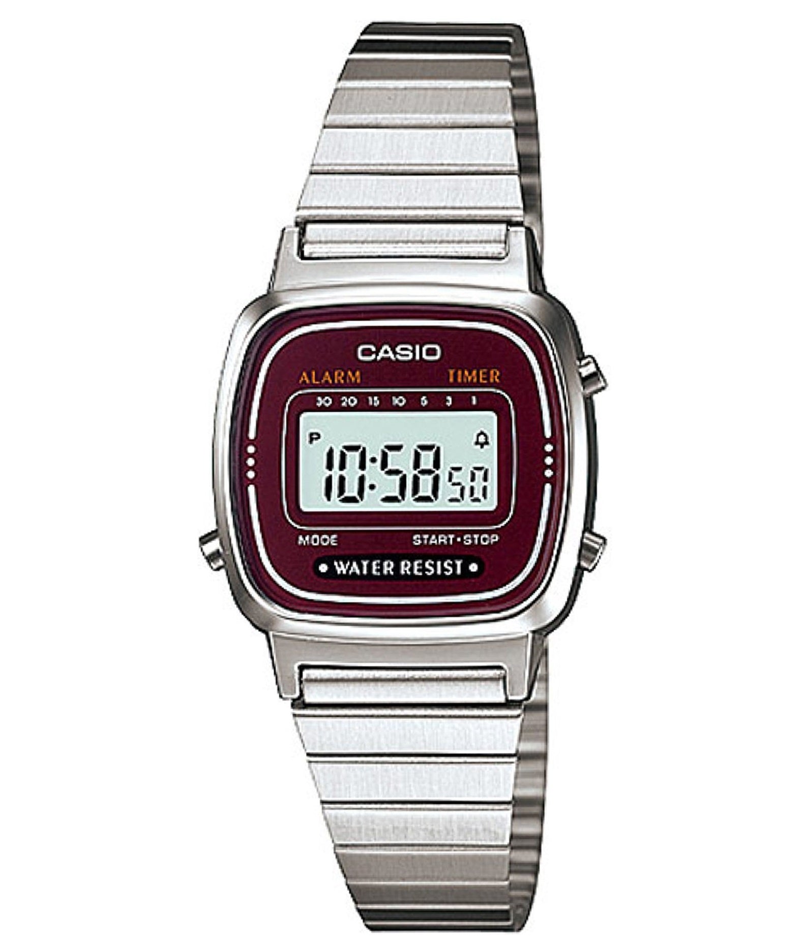 CASIO VINTAGE MINI Steel Bordeuax